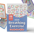 Breathing Exercise Cards for Kids -Montessori Flash Cards for Mindfulness Calm Down Corner Kit- Breathing Exercises for Anxiety Relief
