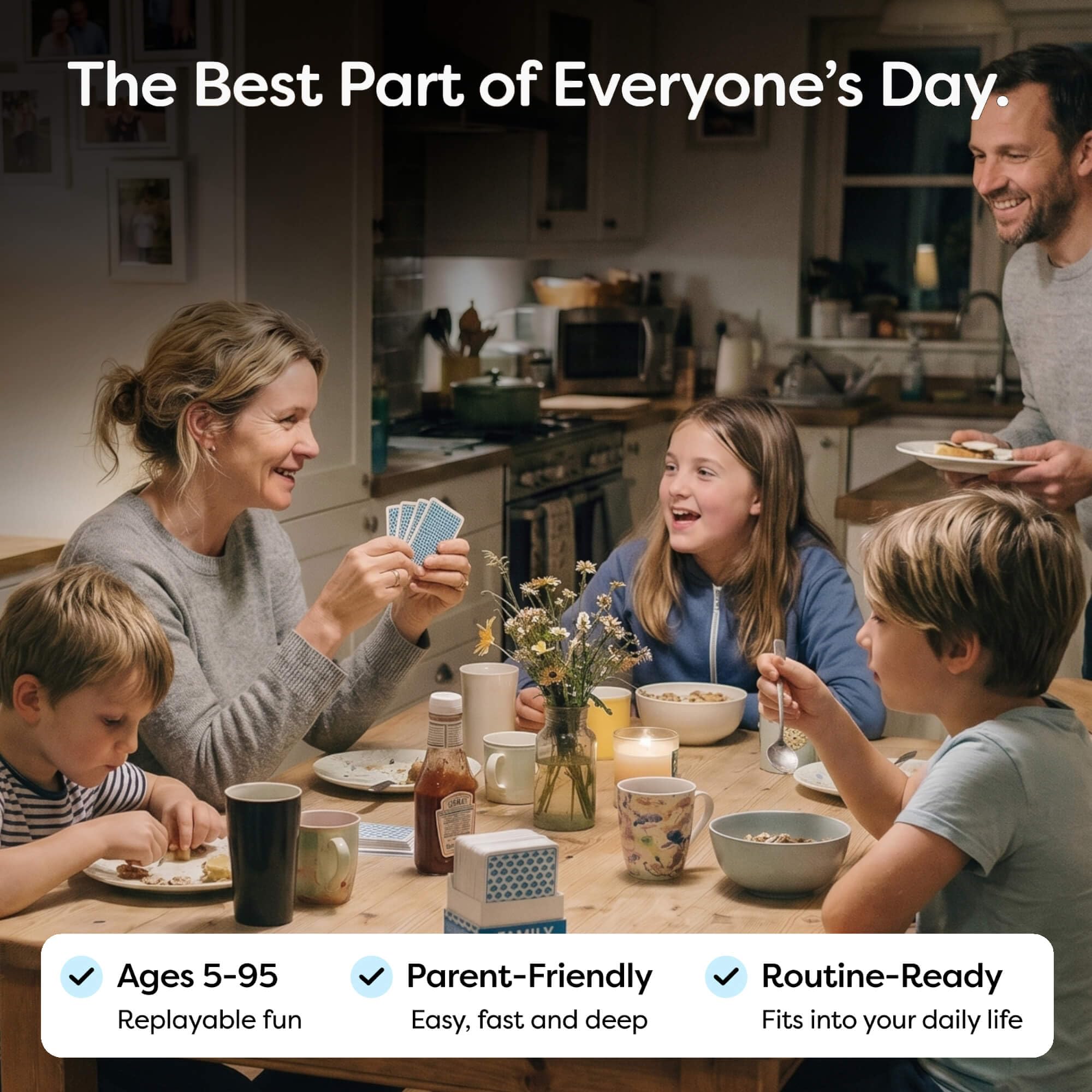 200 Family Conversation Cards for Kids, Teens & Adults