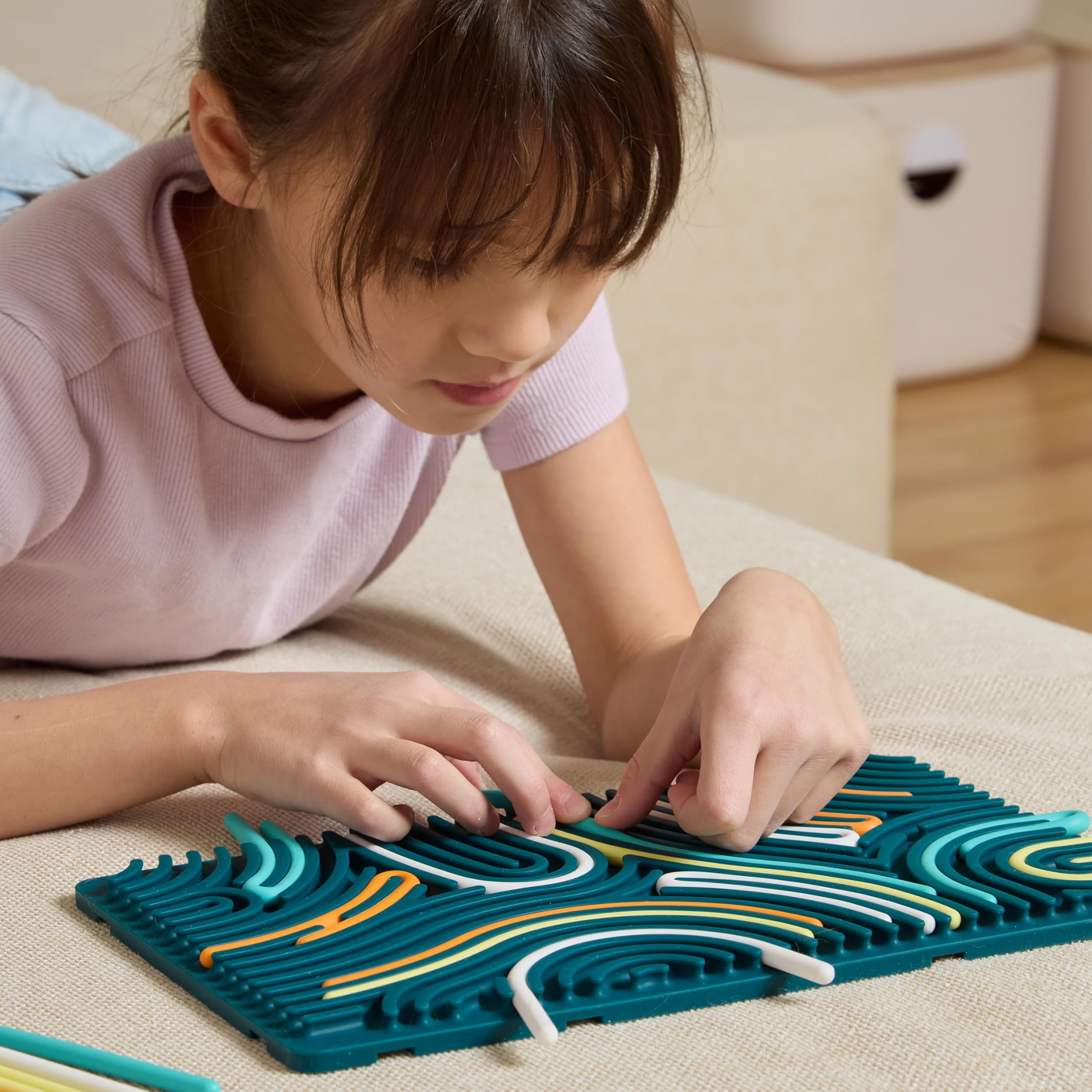 Expandable Silicone Sensory Fidget Activity Board for Kids