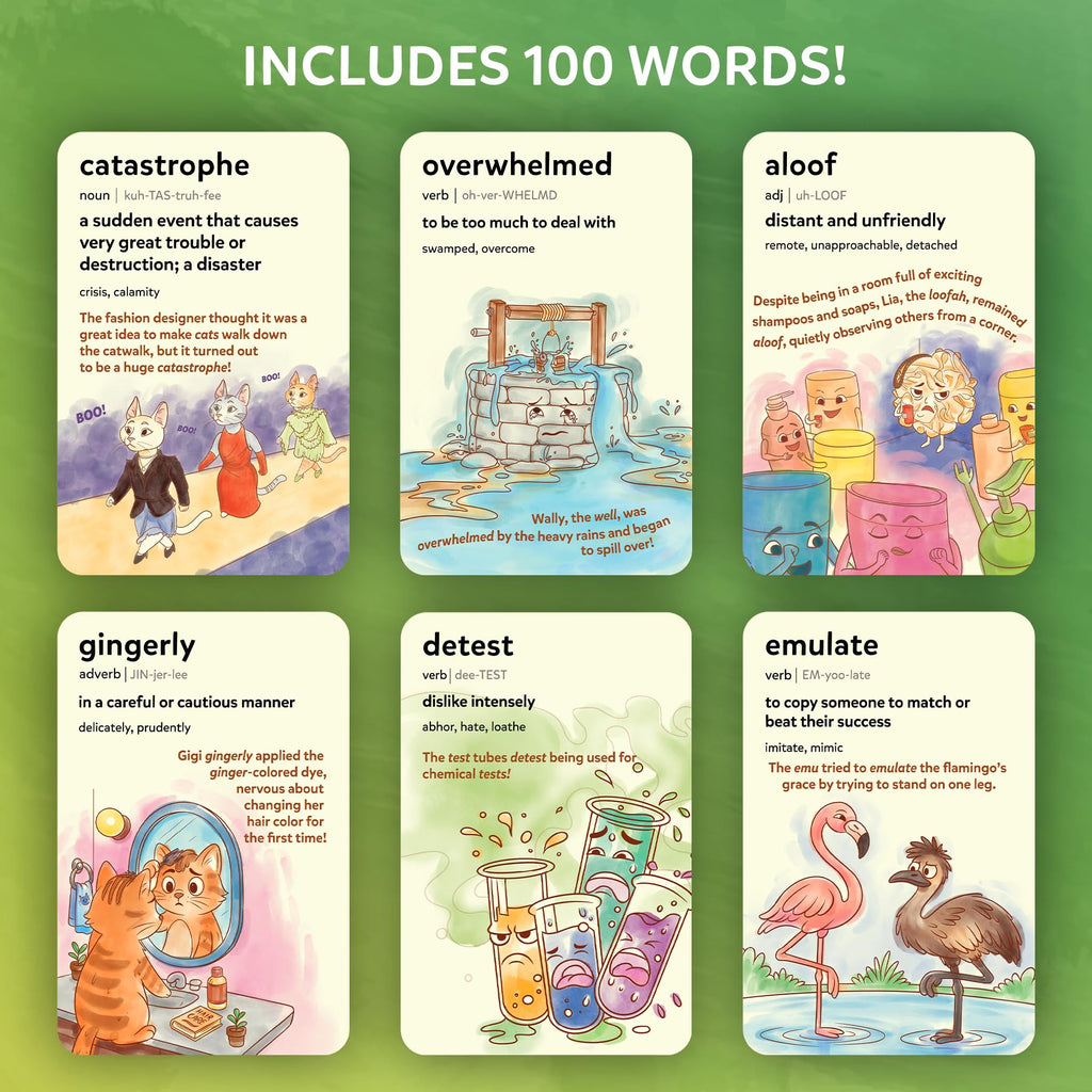 Skillmatics Vocabulary Flash Cards for Kids