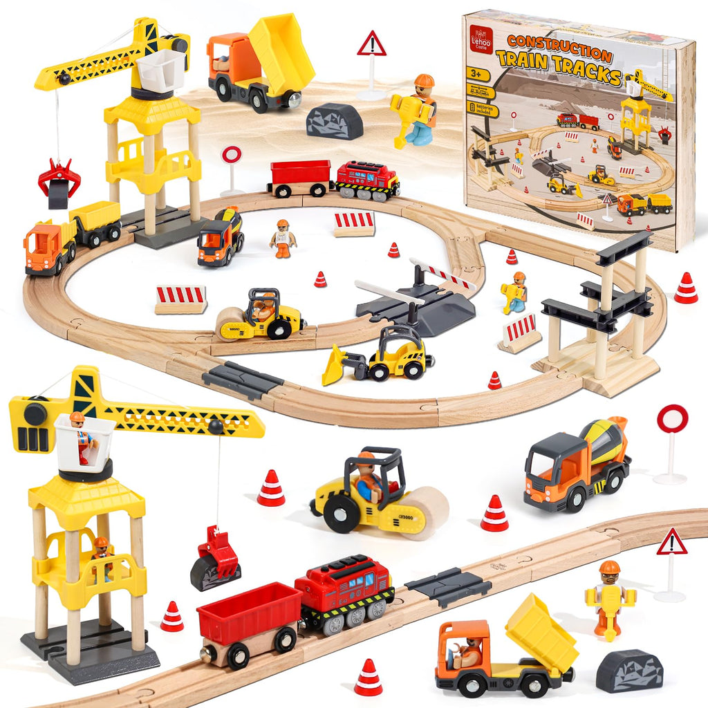 Lehoo Castle Train Set for Toddlers