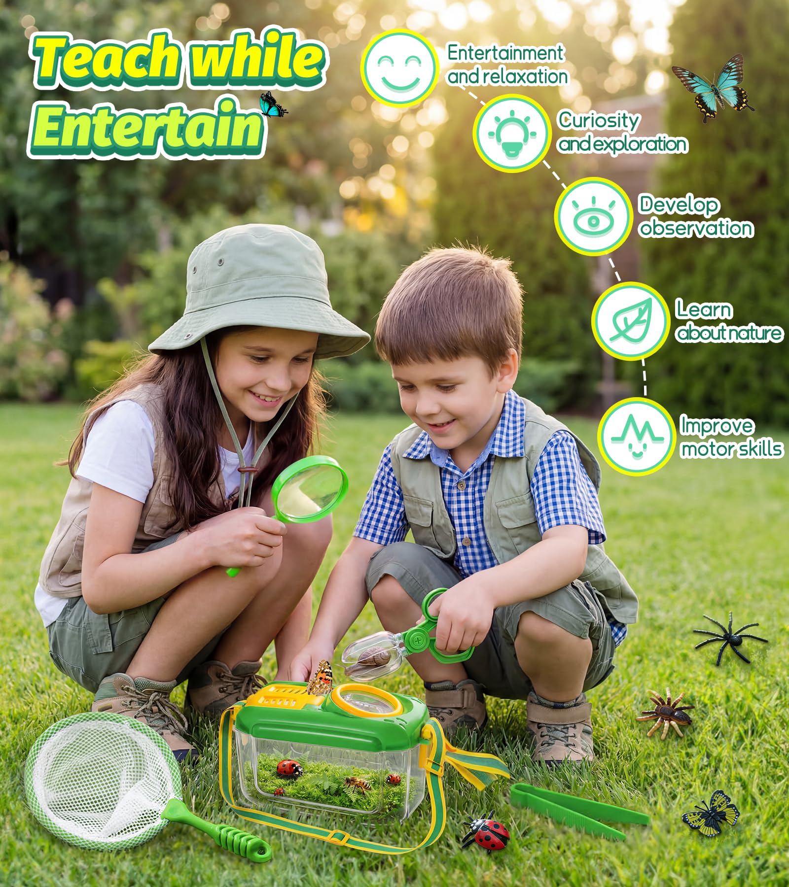 Kids Bug Catching & Outdoor Explorer Adventure Kit