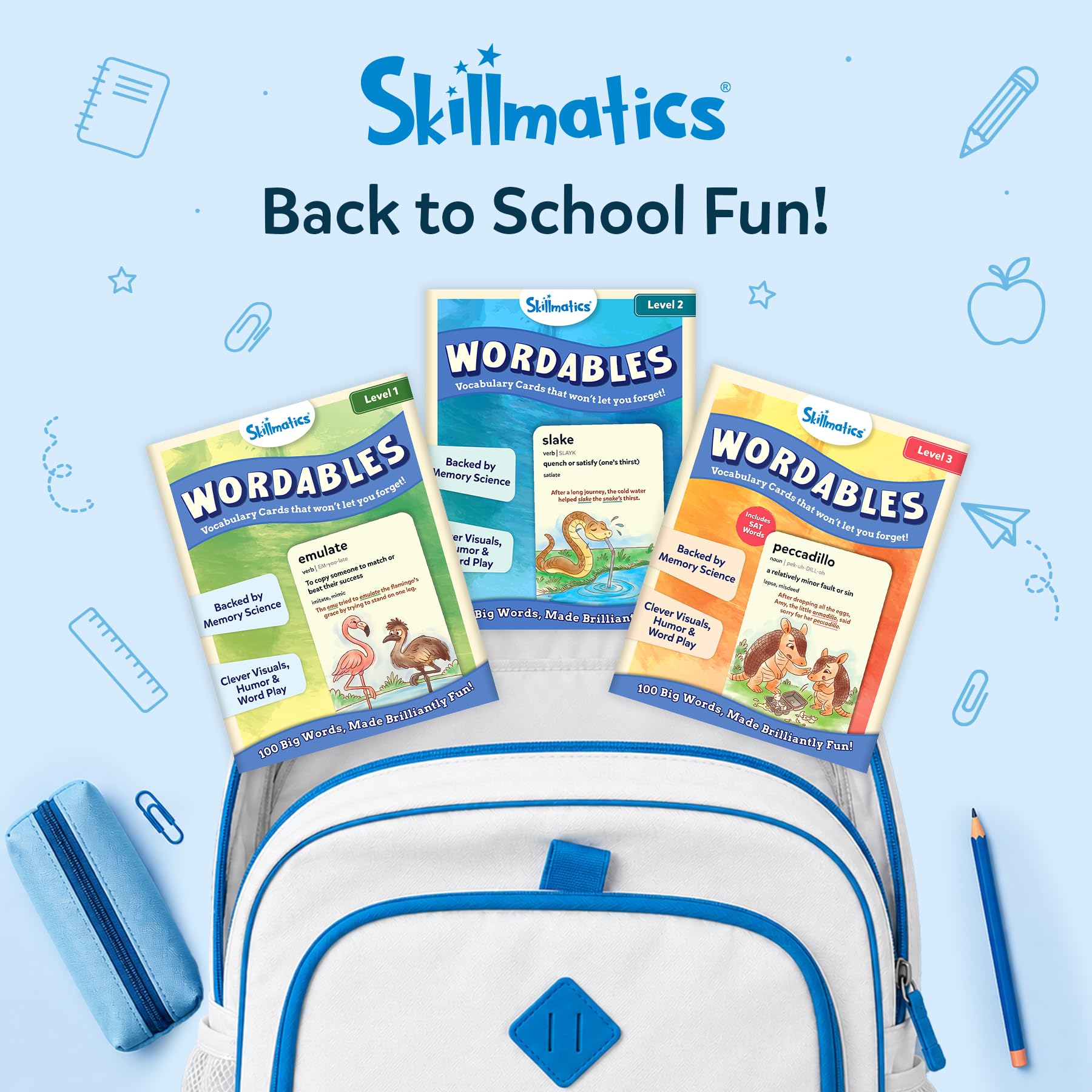 Skillmatics Vocabulary Flash Cards for Kids