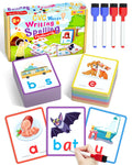 CVC Word Writing & Spelling Flash Cards, Kindergarten Reading Workbooks