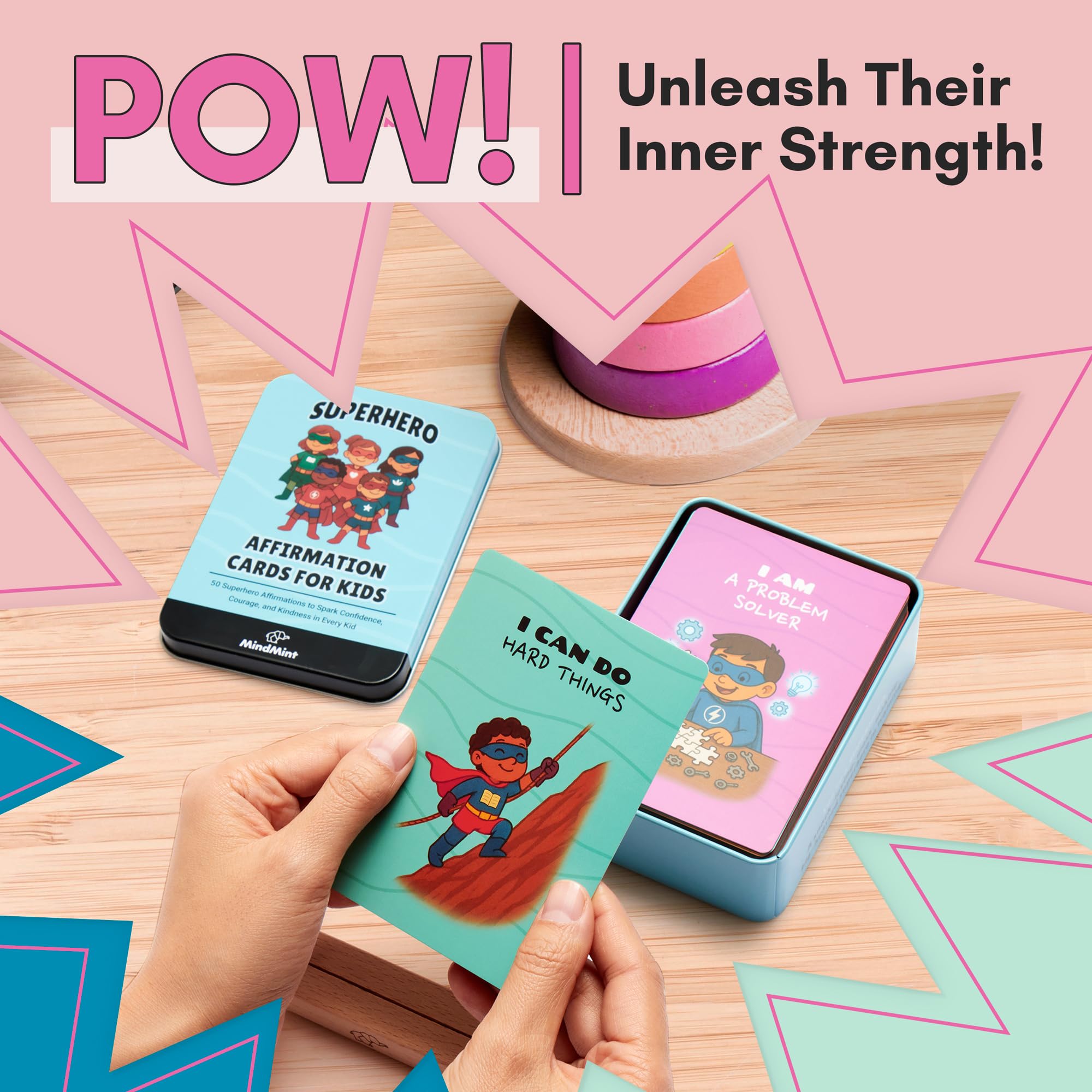 Kids Superhero Affirmation Cards for Confidence & Courage