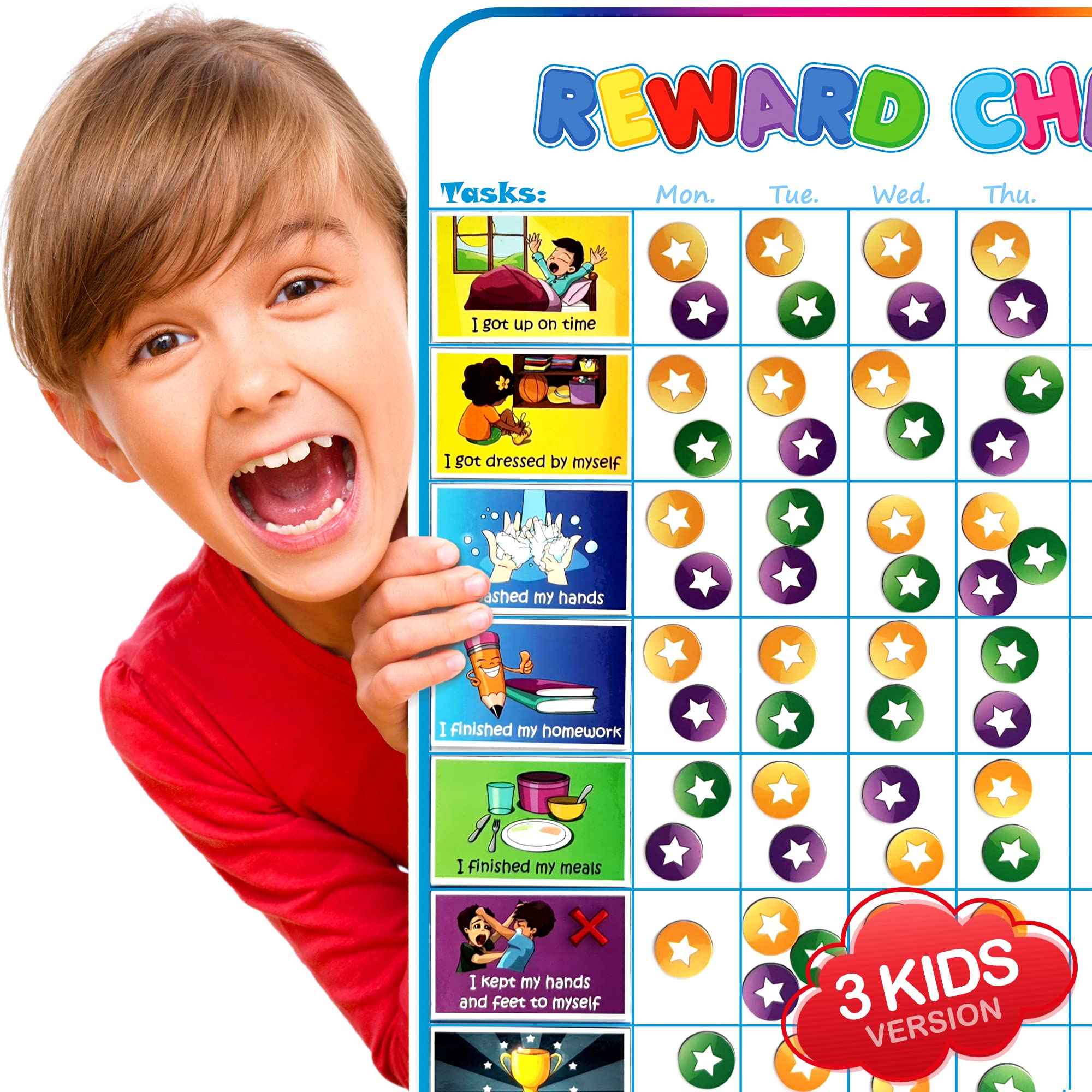 Kids Reward Charts for Positive Habits & Daily Routines