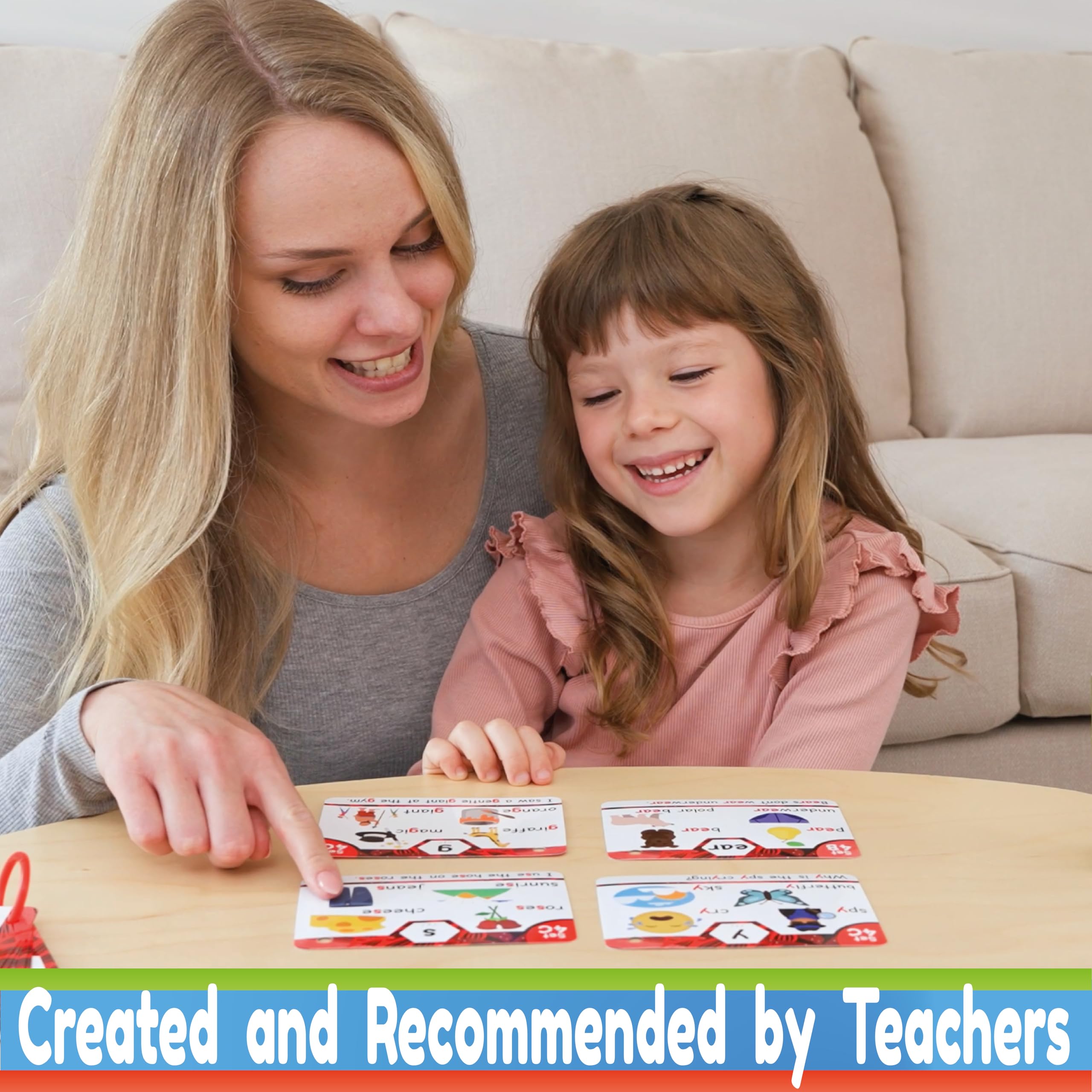 THE BAMBINO TREE Phonics Flash Cards - Learn to Read in 20 Phonic Stages
