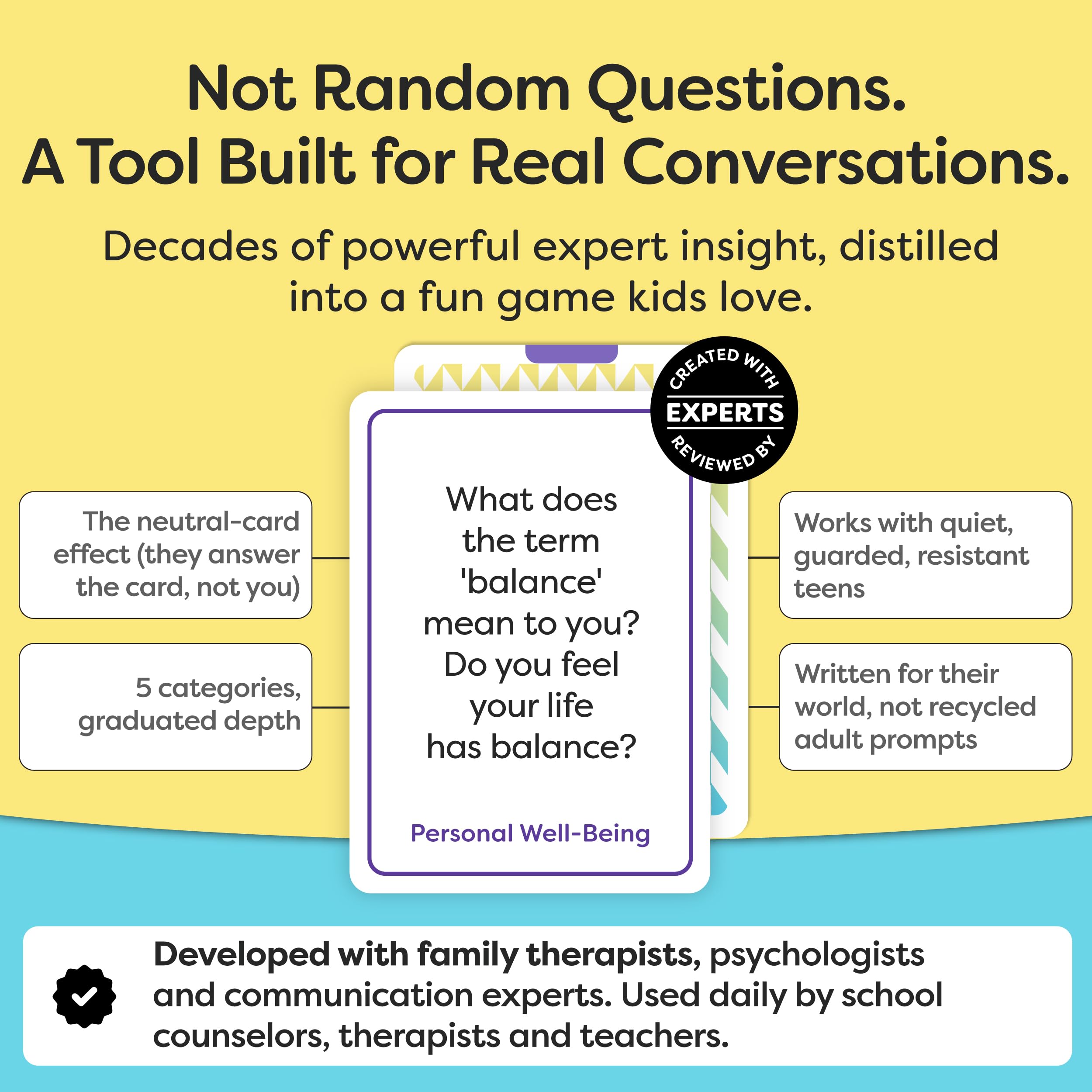 200 Teen Conversation Cards for Therapy & Social Skills