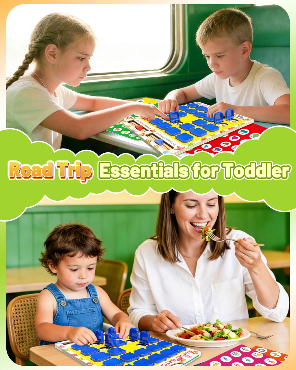 Matching Memory Game for Kids, Travel Toys Games Activities for 3-5 4-8