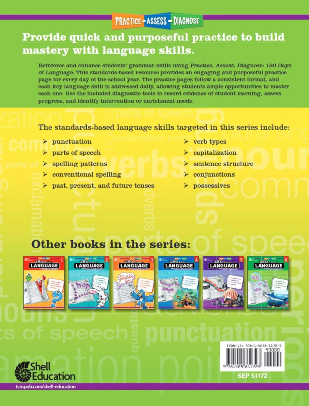 Kindergarten 180-Day Practice Workbook Set, 8 Books