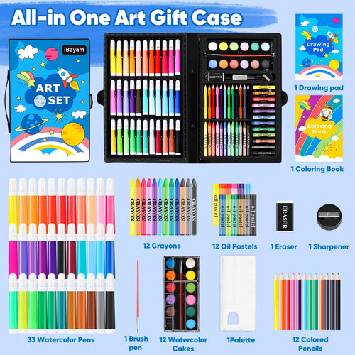 139-Piece Drawing & Painting Art Set with Sketching Supplies