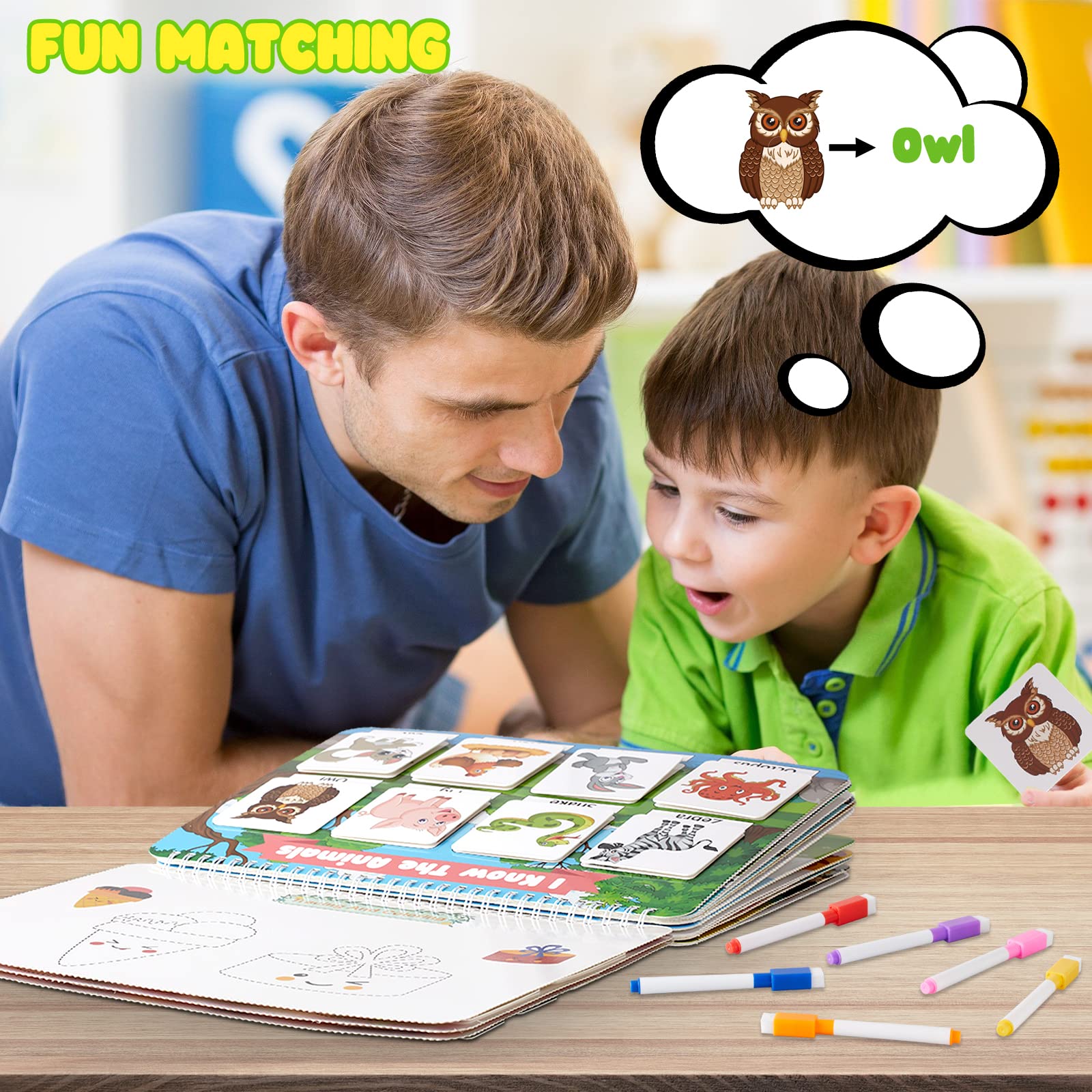 Preschool Montessori Busy Book & Activity Binder, 30 Themes