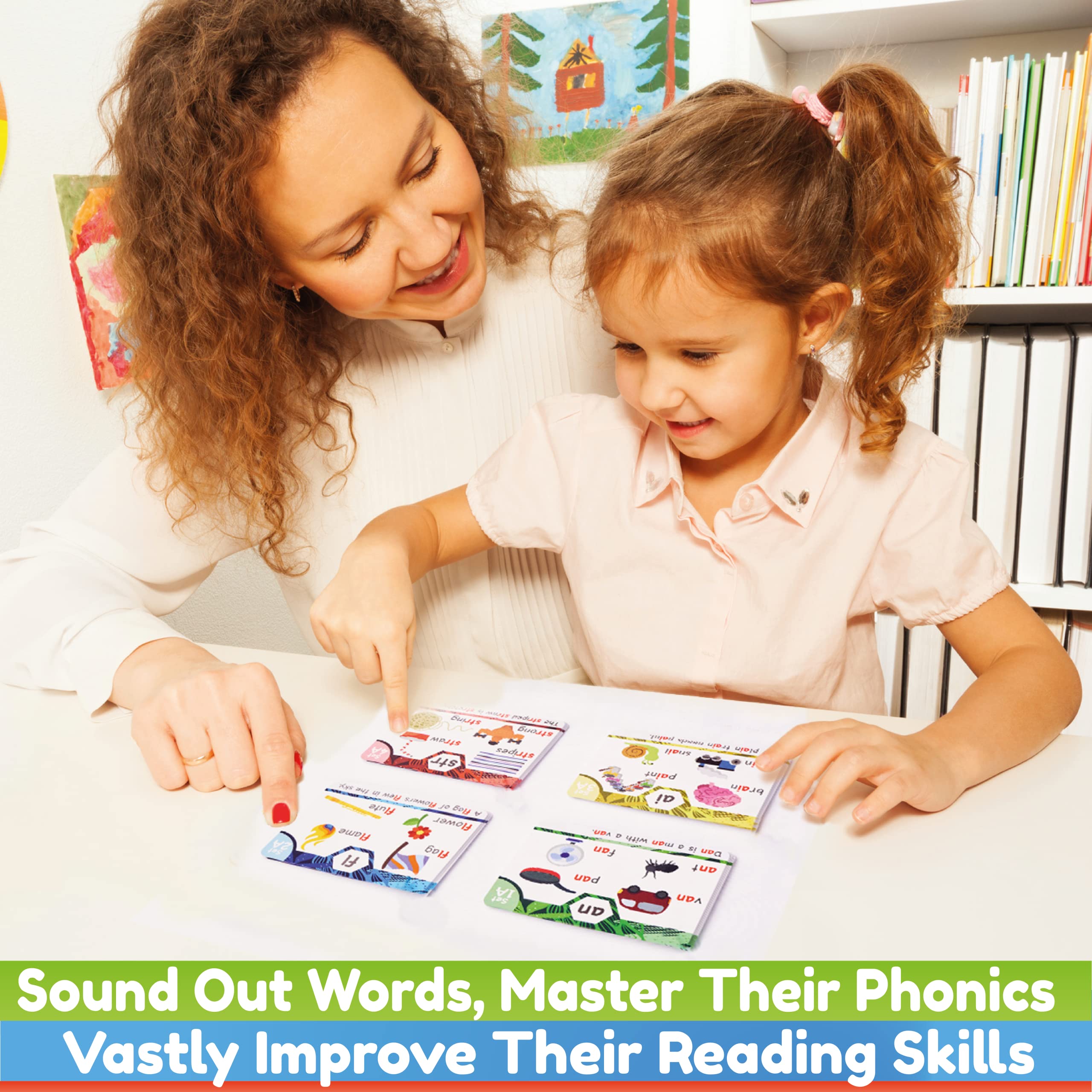 THE BAMBINO TREE Phonics Flash Cards - Learn to Read in 20 Phonic Stages