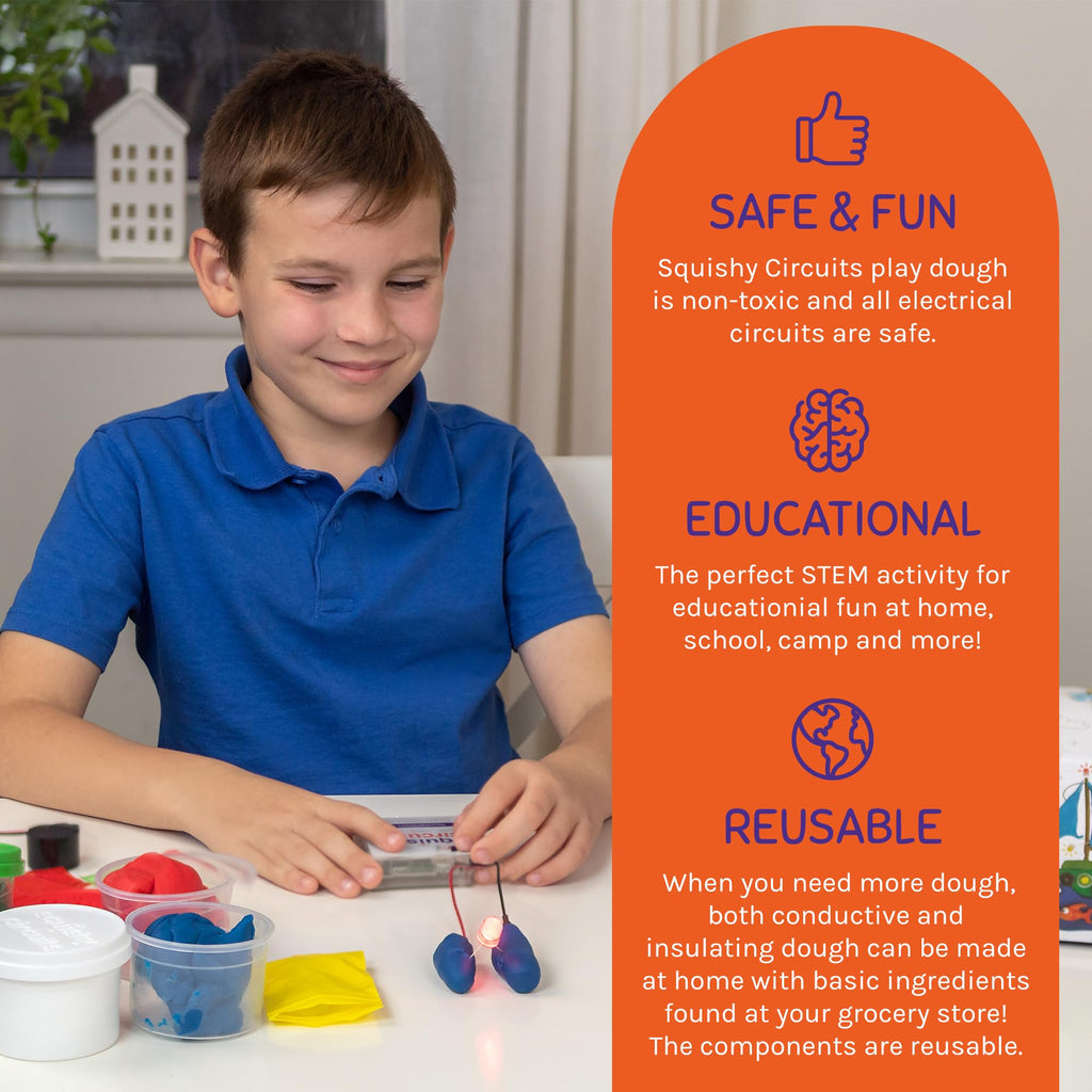 Kids Beginner Electric Circuit Kit with Conductive Dough