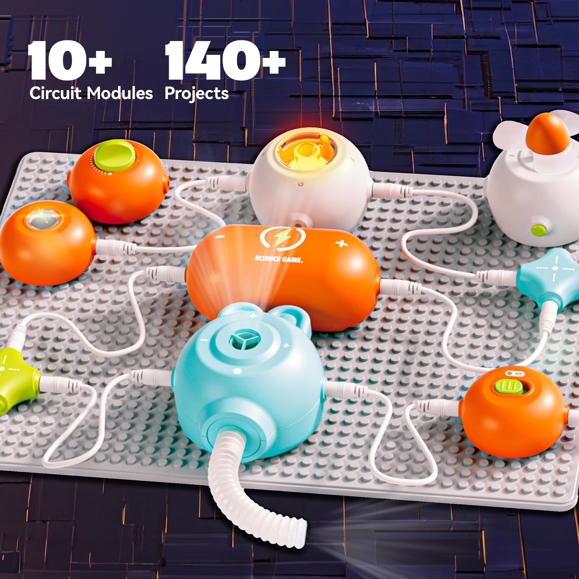 Science Kits for Kids - STEM Kits for Kids, Electronics Exploration Kit, STEM Educational Toy Gifts for Kids Boys Girls Ages 3 4 5 6 7 8 9 10 11 12