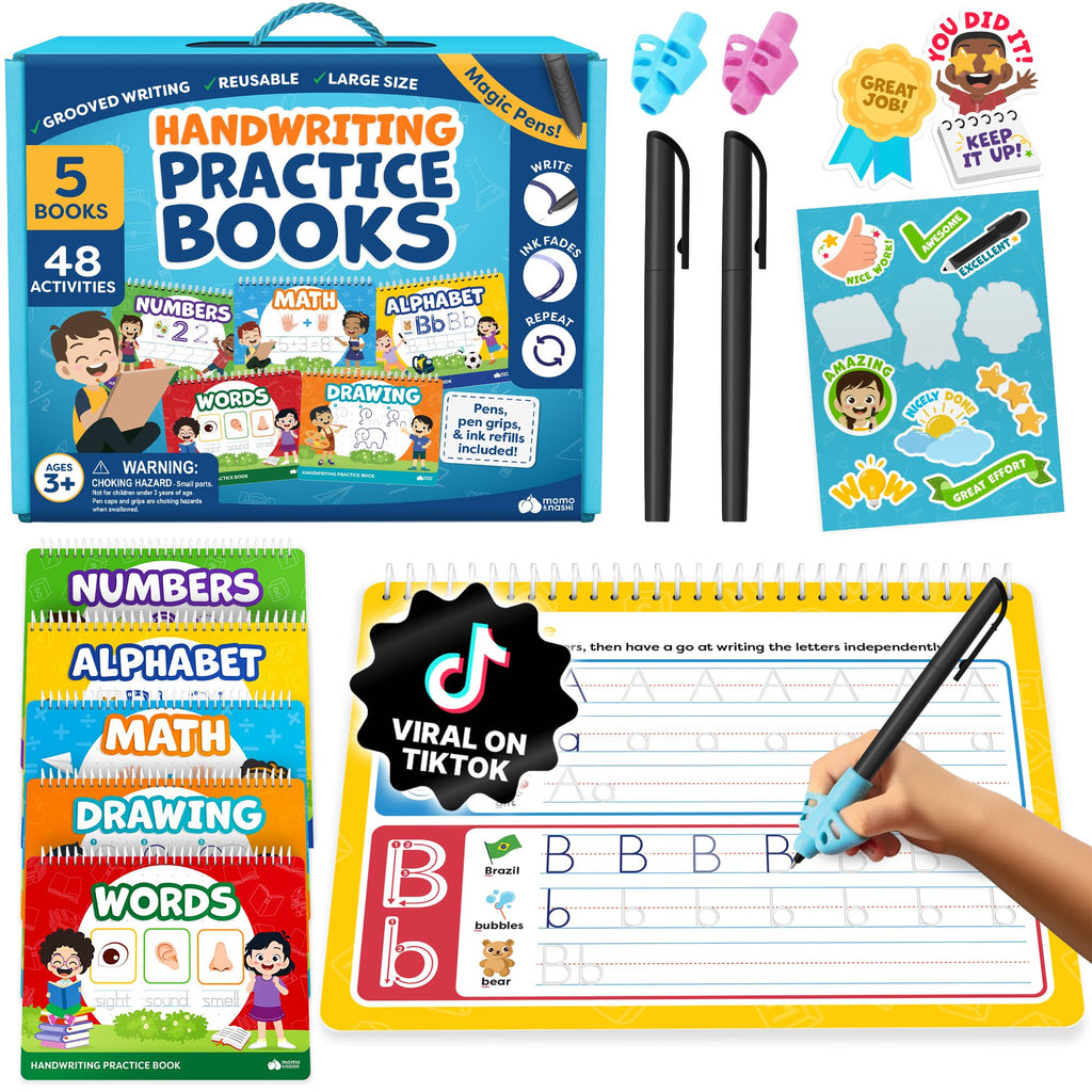 Magic Grooved Writing Practice Books for Kids 3-7