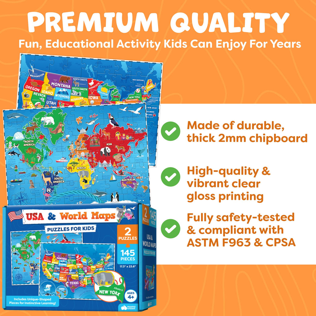 Back to School Jigsaw Puzzles for Kids - Ages 4-8