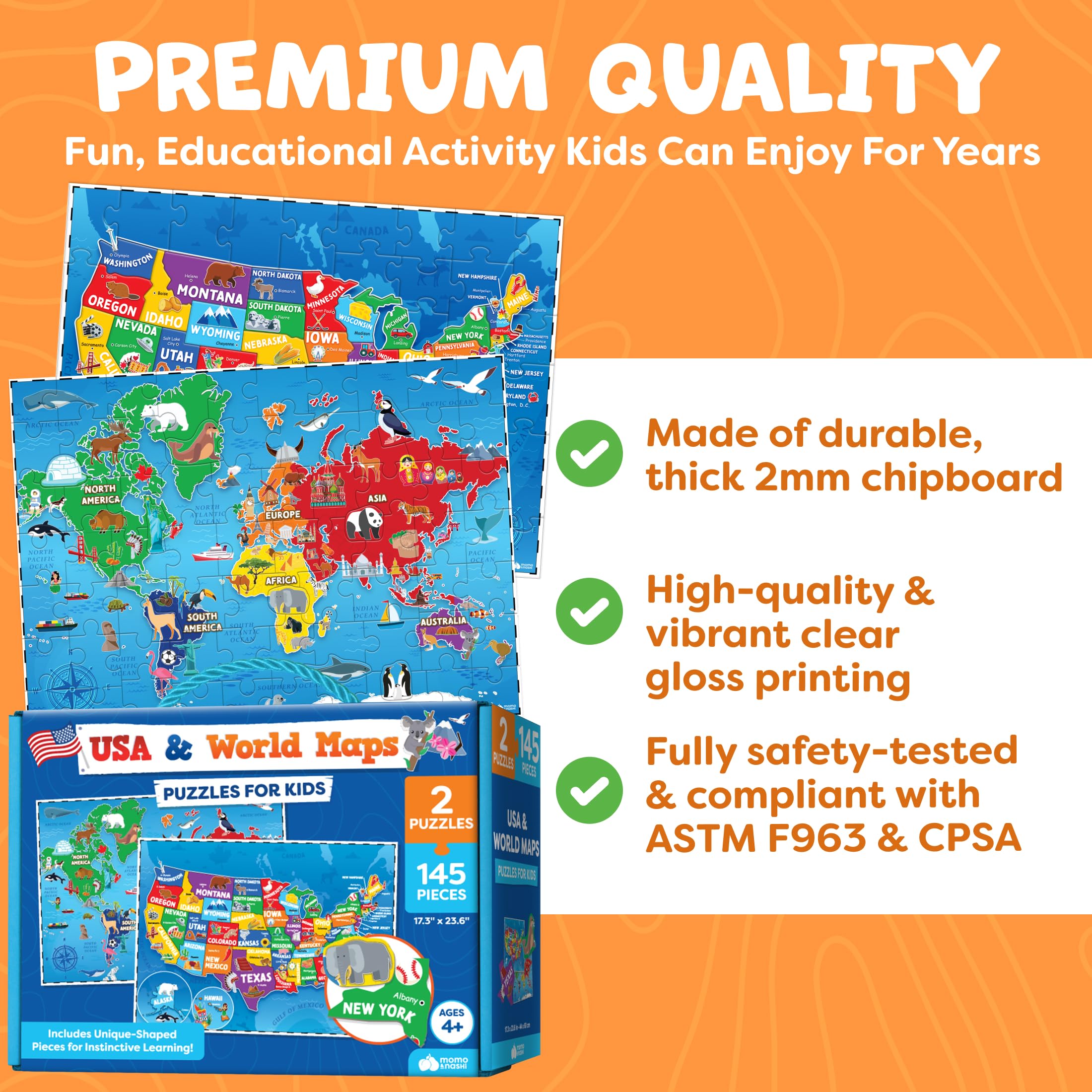 Back to School Jigsaw Puzzles for Kids - Ages 4-8