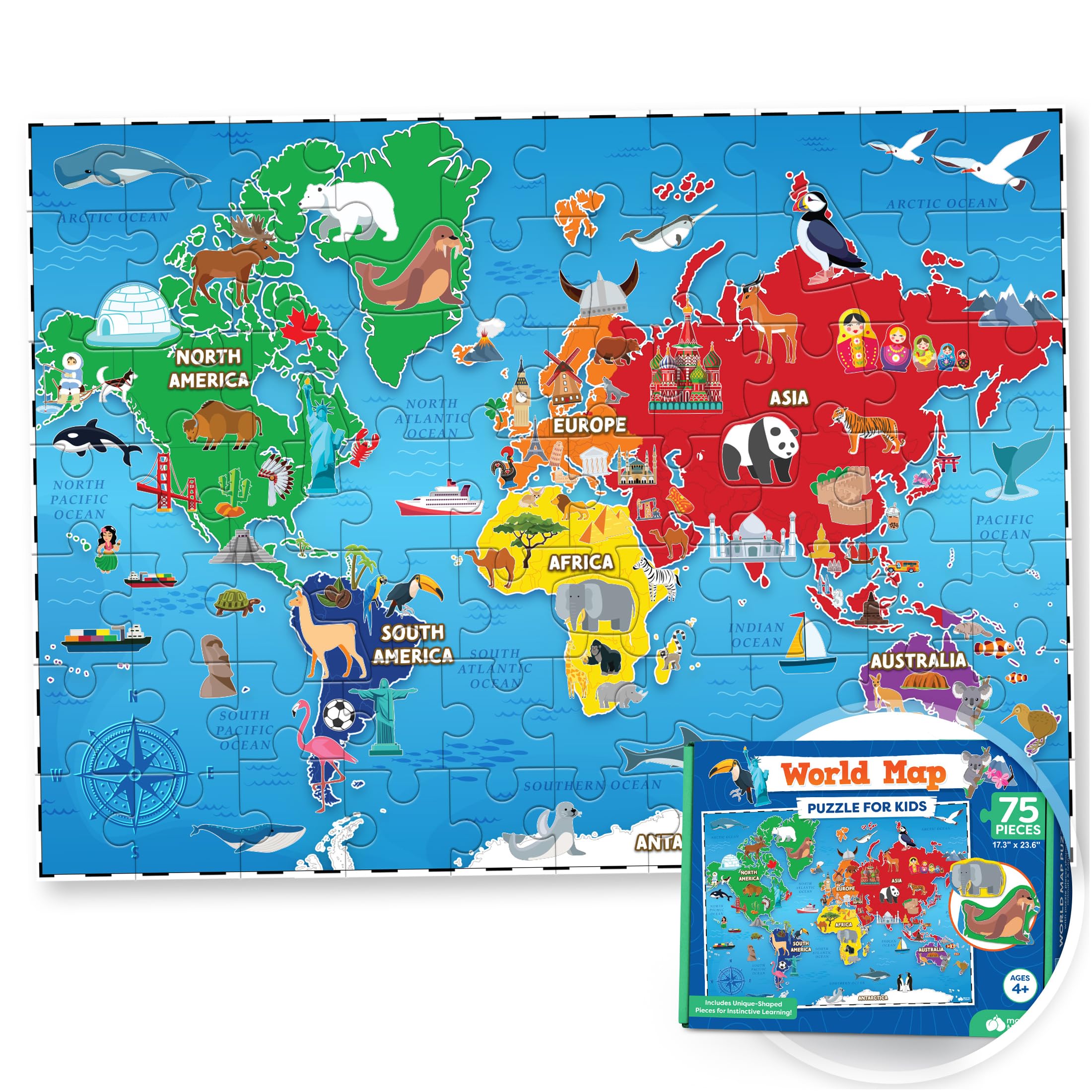 Back to School Jigsaw Puzzles for Kids - Ages 4-8