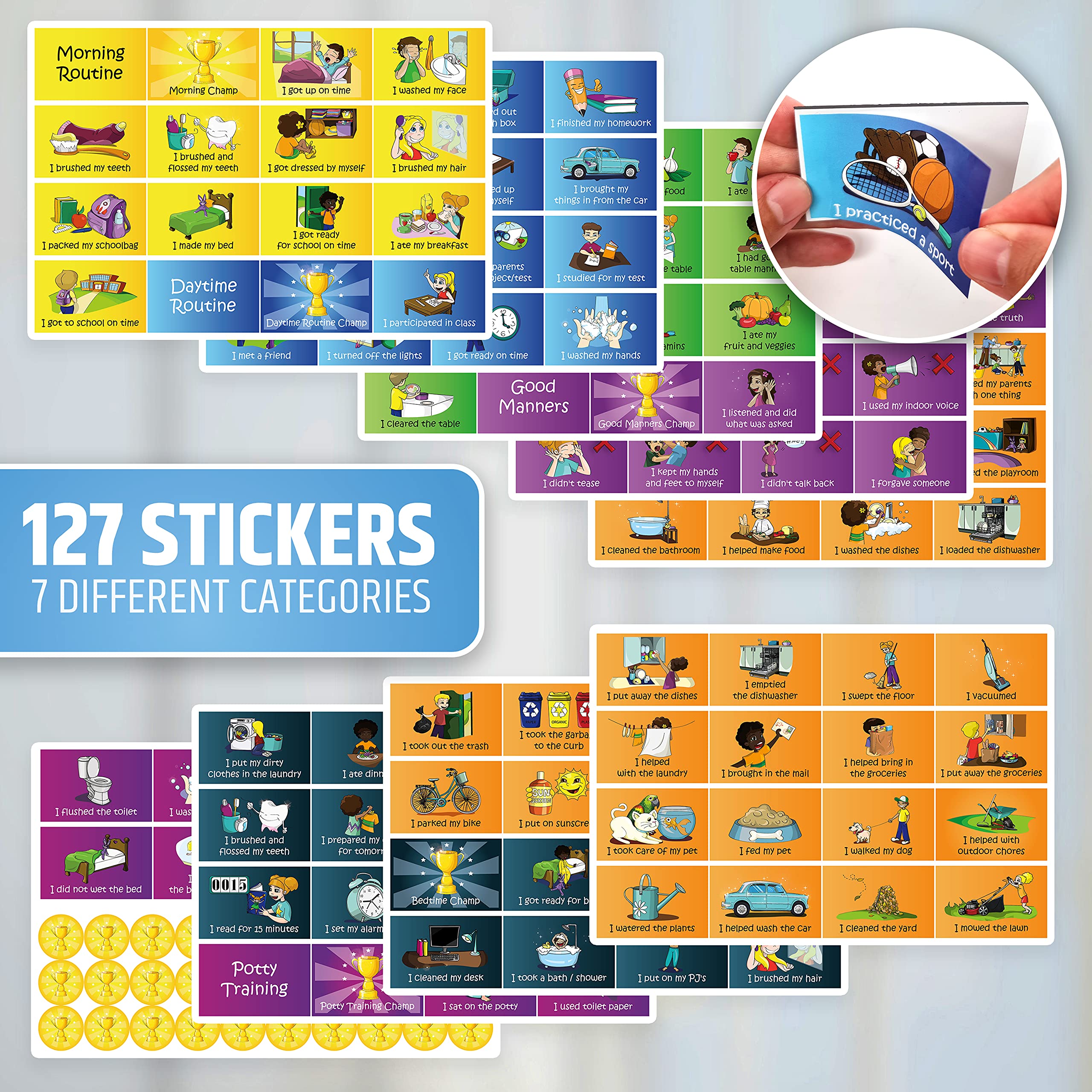 Kids Reward Charts for Positive Habits & Daily Routines