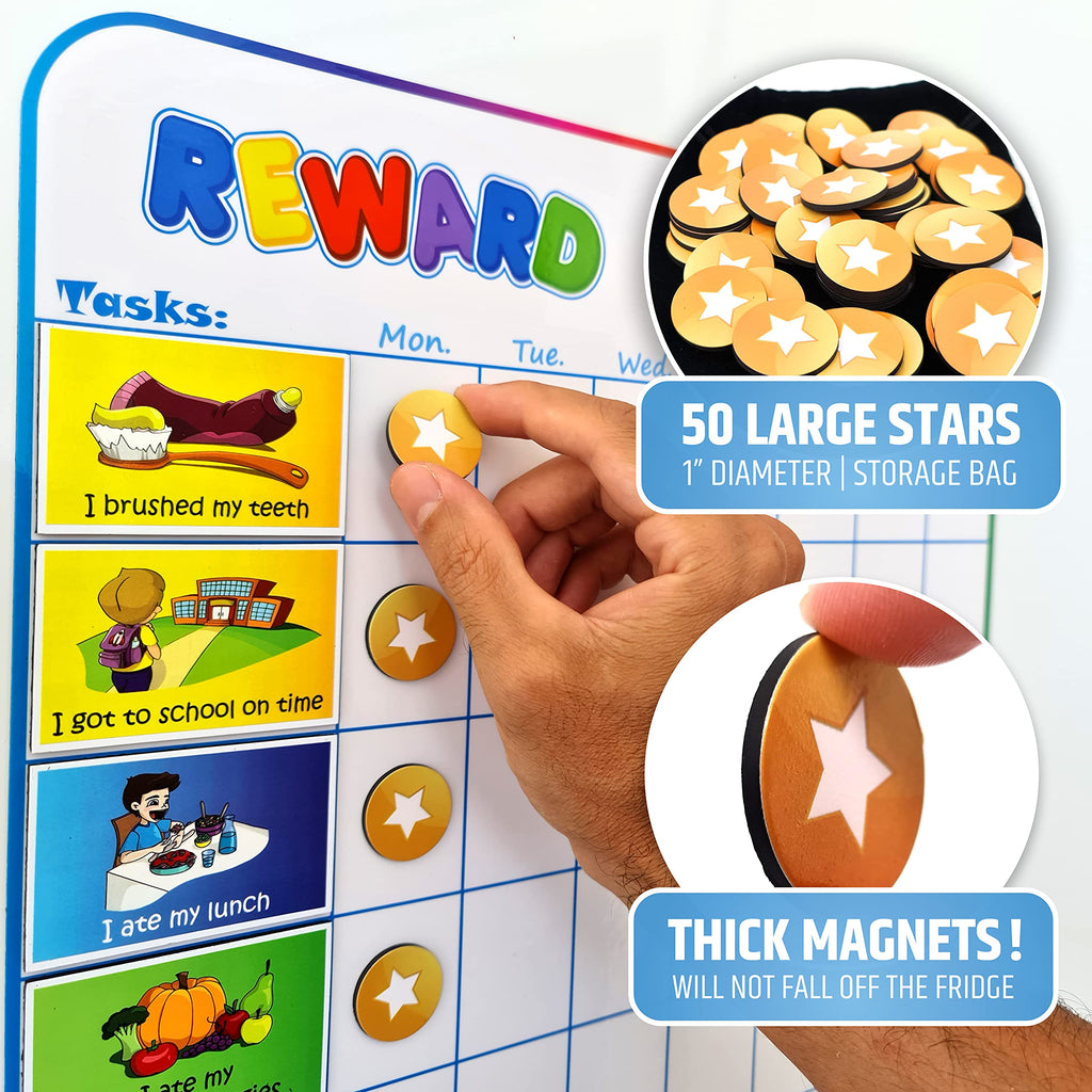 Kids Reward Charts for Positive Habits & Daily Routines