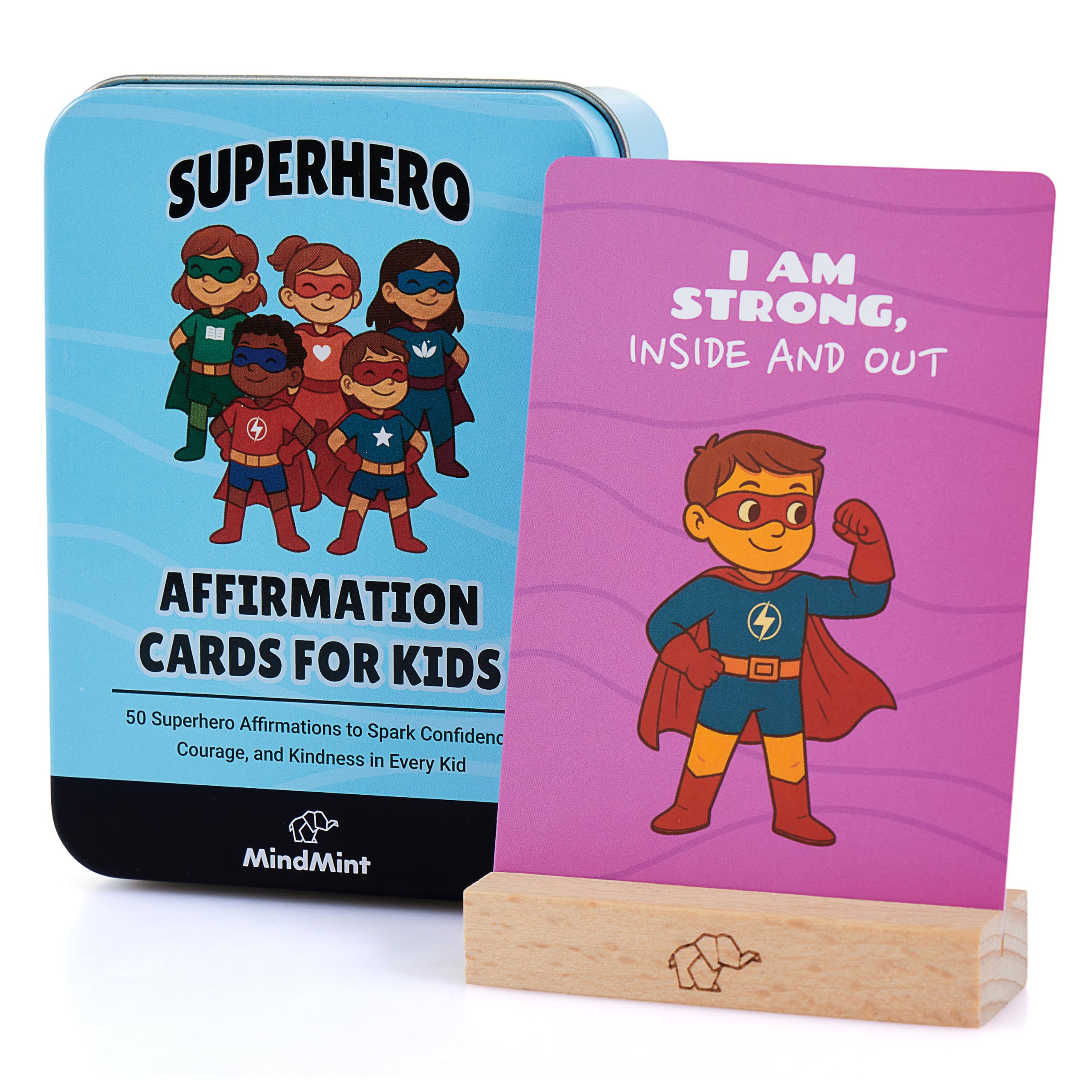 Kids Superhero Affirmation Cards for Confidence & Courage