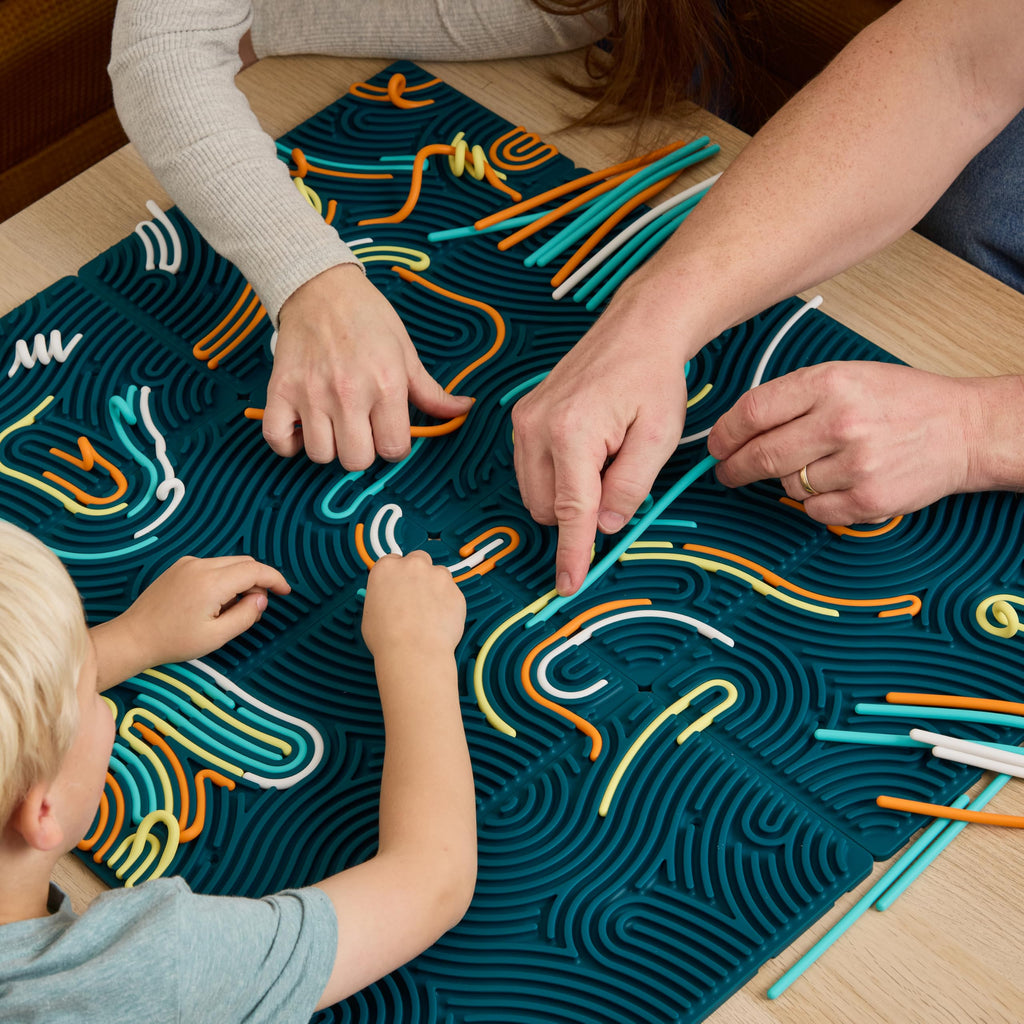 Expandable Silicone Sensory Fidget Activity Board for Kids